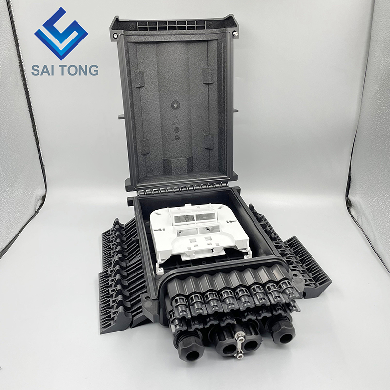 Saitong Fiber Optical 16 Core Splice Enclosure Divisor Box Caja Nap Box PLC Splitter Fiber Optic Distribution Box