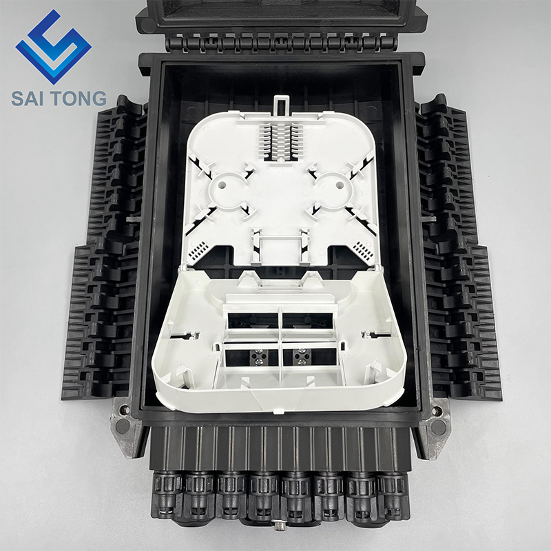 Saitong Fiber Optical 16 Core Splice Enclosure Divisor Box Caja Nap Box PLC Splitter Fiber Optic Distribution Box