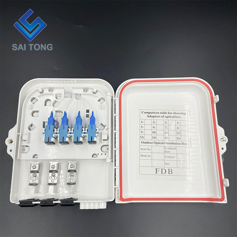 Fornecimento de fábrica 8 núcleo ftth caixa plc splitter 1 8 caixa de distribuição óptica 8 portas NAP para equipamentos de fibra óptica