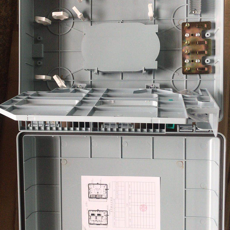 FTTH BOX 16 núcleos ao ar livre 16 portas caixa de distribuição de fibra com 1x16 plc splitter caixa terminal para montagem na parede e montagem em poste