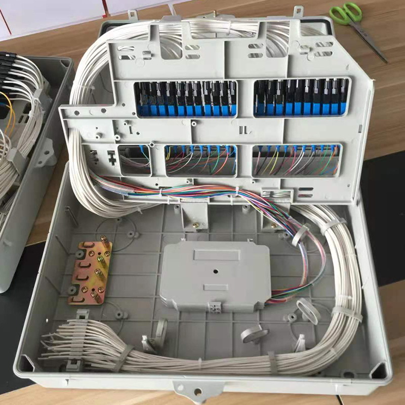 FTTH BOX 16 núcleos ao ar livre 16 portas caixa de distribuição de fibra com 1x16 plc splitter caixa terminal para montagem na parede e montagem em poste