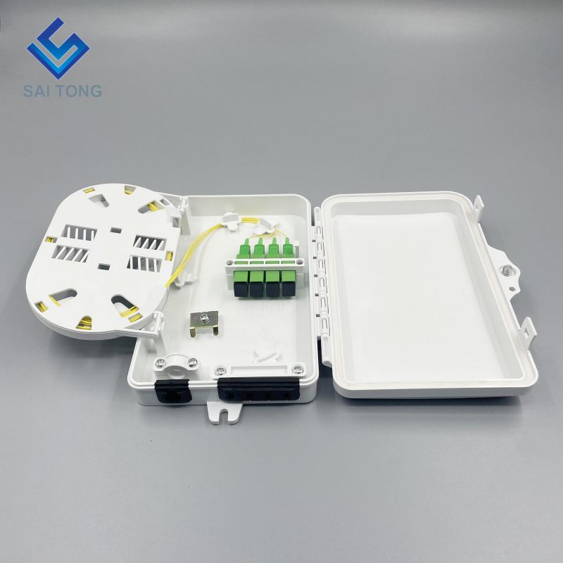 IP65 Fornecimento 1 entrada 4 saídas ST-F311 FTTH Mini 6 núcleos Fibra Óptica Quadro de distribuição Terminação FDB Caixa exterior