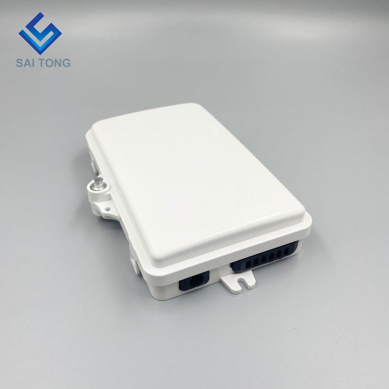 Saitong 1/6 portas FTTH FTTX 6 núcleo caixa de distribuição de fibra óptica caixa de suporte PLC caixa óptica ABS