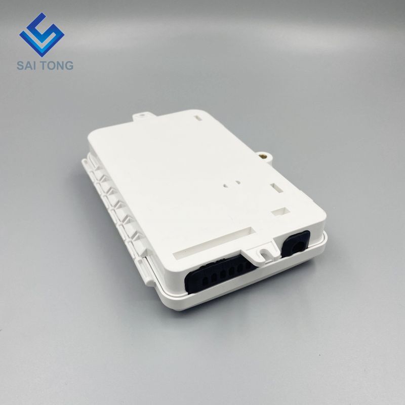 Saitong 1/6 portas FTTH FTTX 6 núcleo caixa de distribuição de fibra óptica caixa de suporte PLC caixa óptica ABS