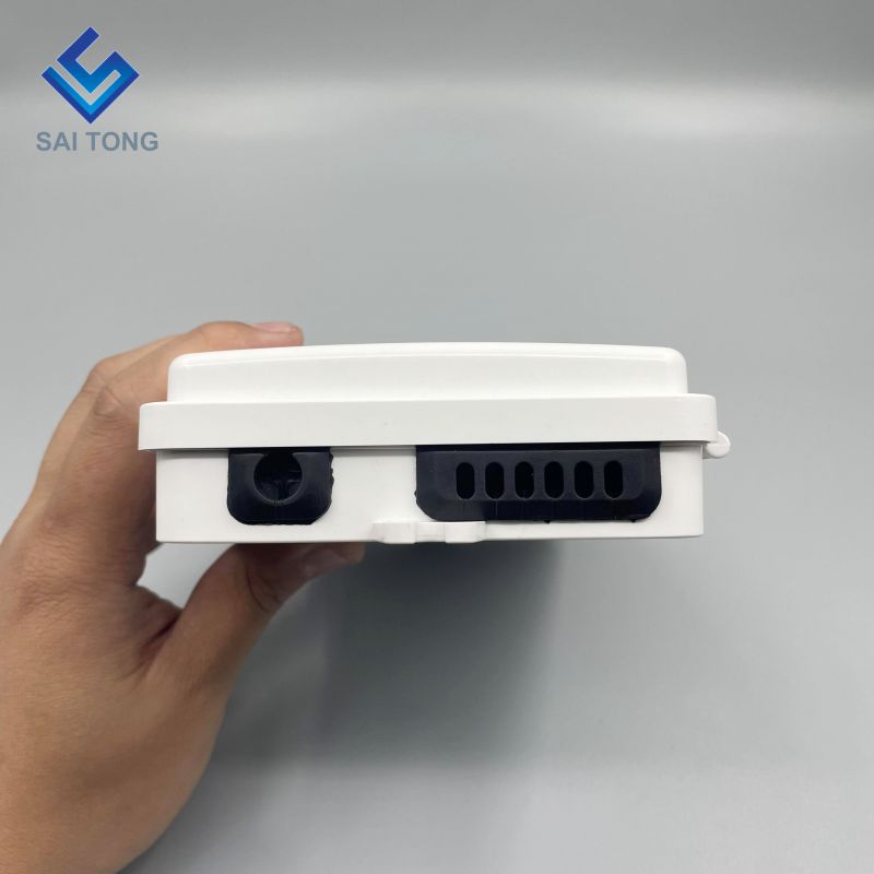 Saitong 1/6 portas FTTH FTTX 6 núcleo caixa de distribuição de fibra óptica caixa de suporte PLC caixa óptica ABS