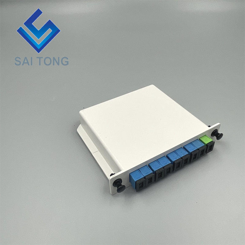 SC/UPC 1 x 8 Fibra Óptica PLC Divisor Mini tubo Divisor Plc Divisor à prova d'água SC UPC LGX caixa tipo cassete