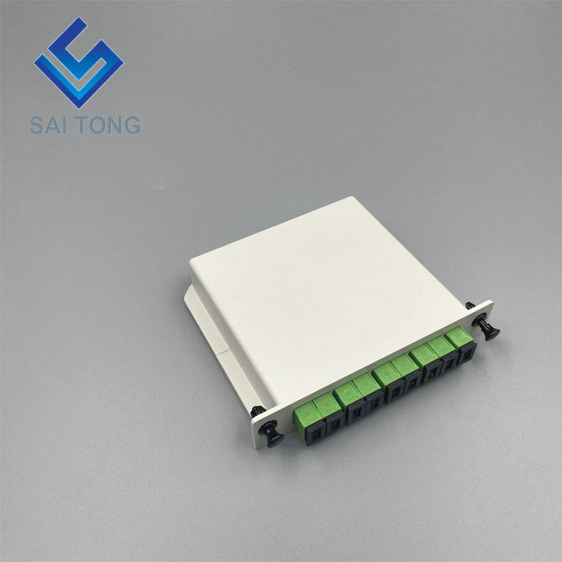 SC/APC 1 x 8 Fibra Óptica PLC Divisor Mini tubo Divisor Plc Divisor à prova d'água SC UPC LGX caixa tipo cassete