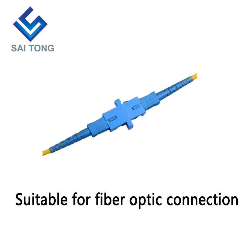 SC-SC PC UPC SM Simplex Conector de Fibra Óptica Preço barato Adaptador de Fibra SC/UPC para Teste de Fibra