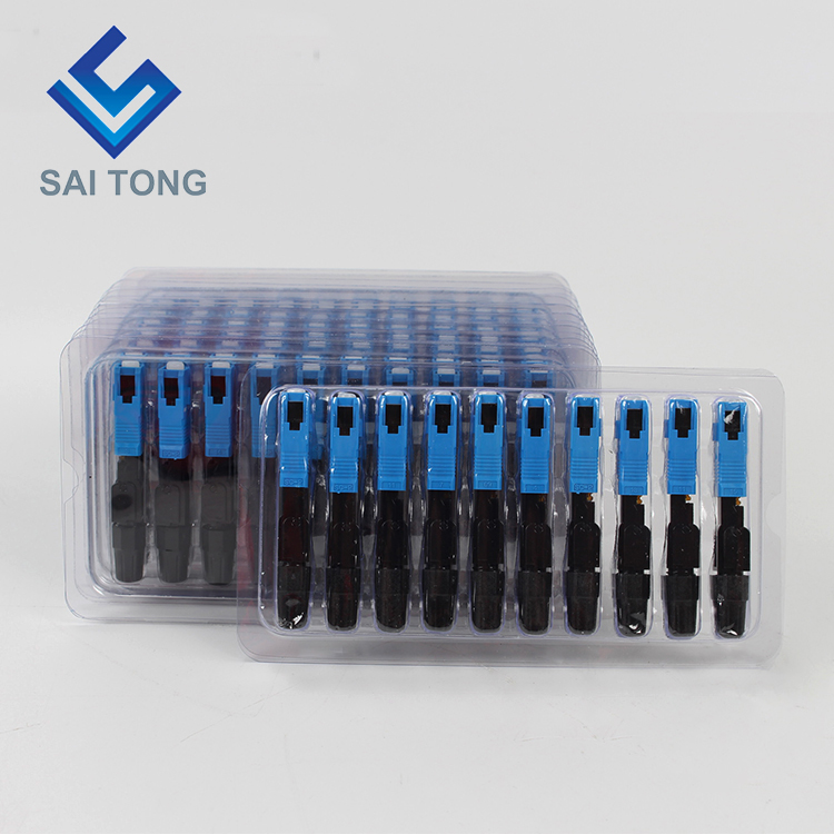 Saitong Supply Equipamento de comunicação conector rápido sc/upc ftth Conector rápido de fibra óptica Conector de fibra