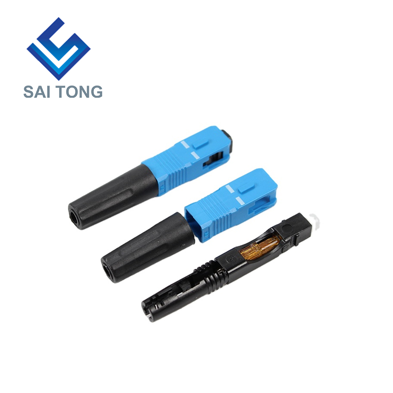 Saitong Supply Equipamento de comunicação conector rápido sc/upc ftth Conector rápido de fibra óptica