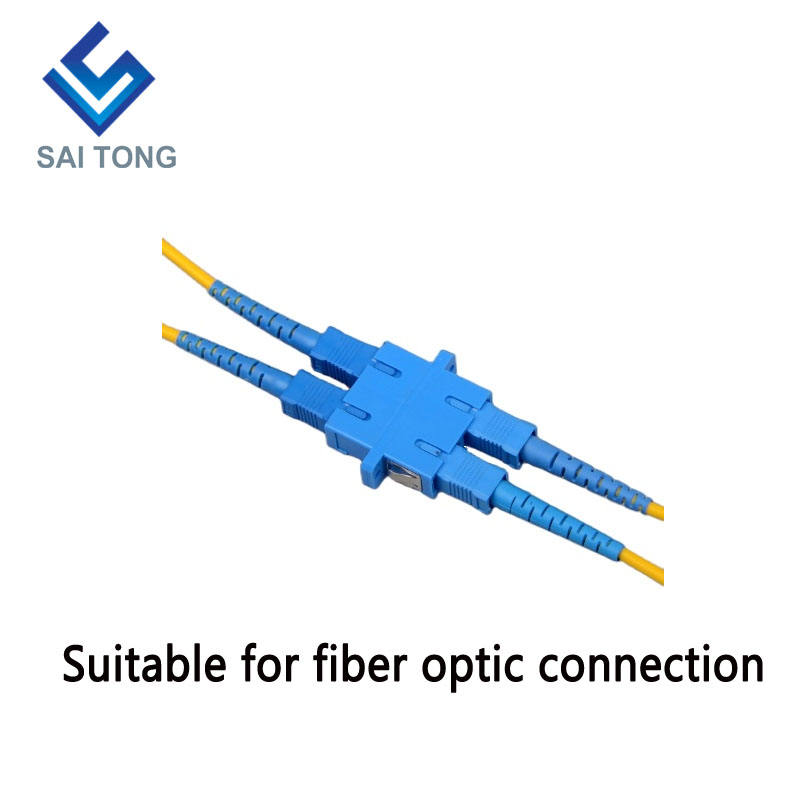 2022 SC-SC PC UPC SM Duplex Conector de Fibra Óptica Preço barato Adaptador de Fibra SC/UPC para Teste de Fibra