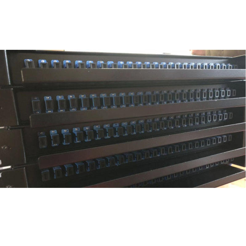 2022 ODF deslizante SC/UPC/APC 24 portas lc 48 núcleos patch panel de fibra óptica odf FTTH SC/FC/ST/LC montagem em rack Caixa de terminação