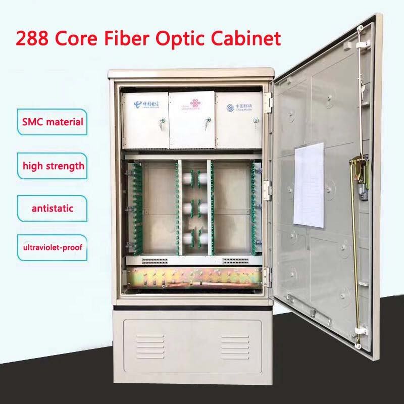 SaiTong FTTH Splice 288 Core fibra óptica gabinete SMC impermeável IP55 gabinete de fibra smc Suporte para Padrão ou Personalizado