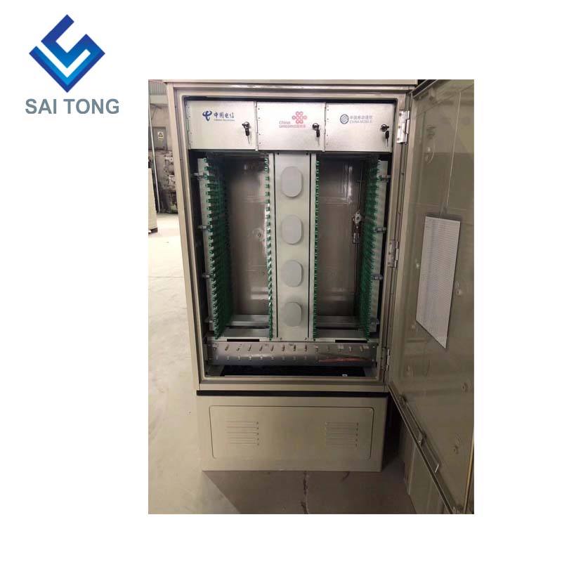 SaiTong FTTH Splice 288 Core fibra óptica gabinete SMC impermeável IP55 gabinete de fibra smc Suporte para Padrão ou Personalizado