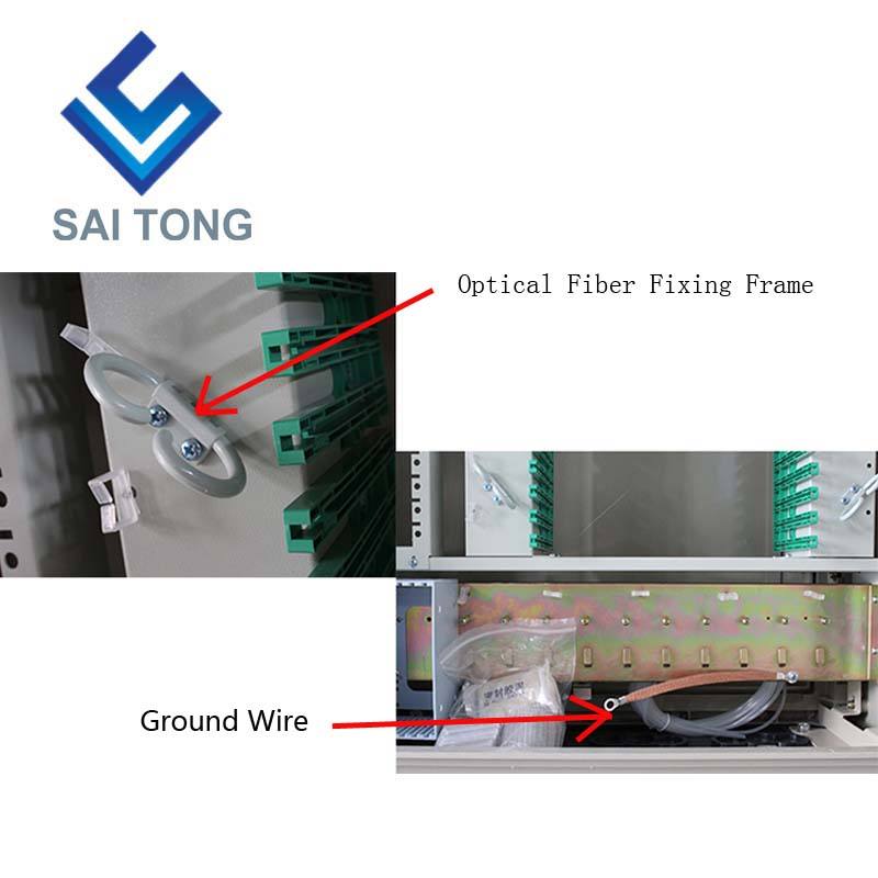 2022 Saitong FTTH 576 núcleo SMC distribuição de fibra óptica gabinete de conexão cruzada gabinetes de distribuição de fibra ftth