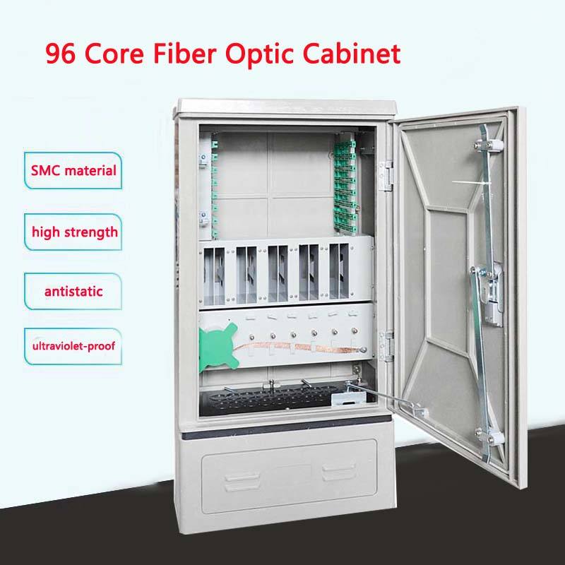 Saitong FTTH 96 core fibra óptica ftth gabinete de distribuição hub SMC distribuição de fibra óptica cross connection ODF DDF gabinete